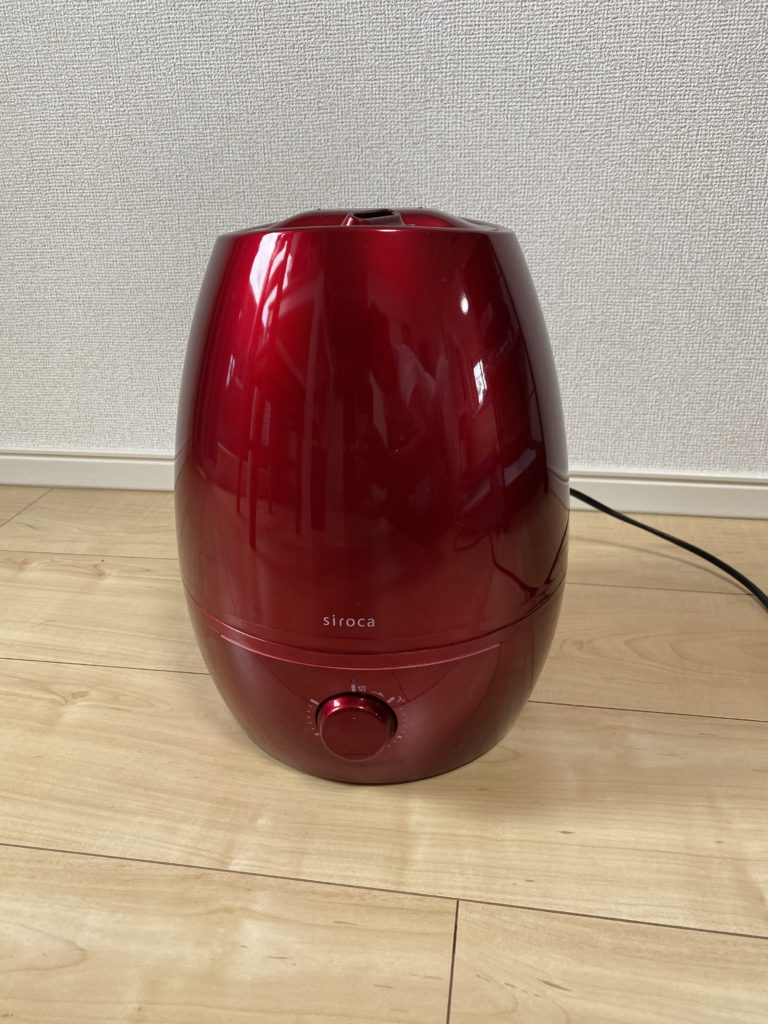 ヘルスオフィサーを使用して加湿器で空間除菌