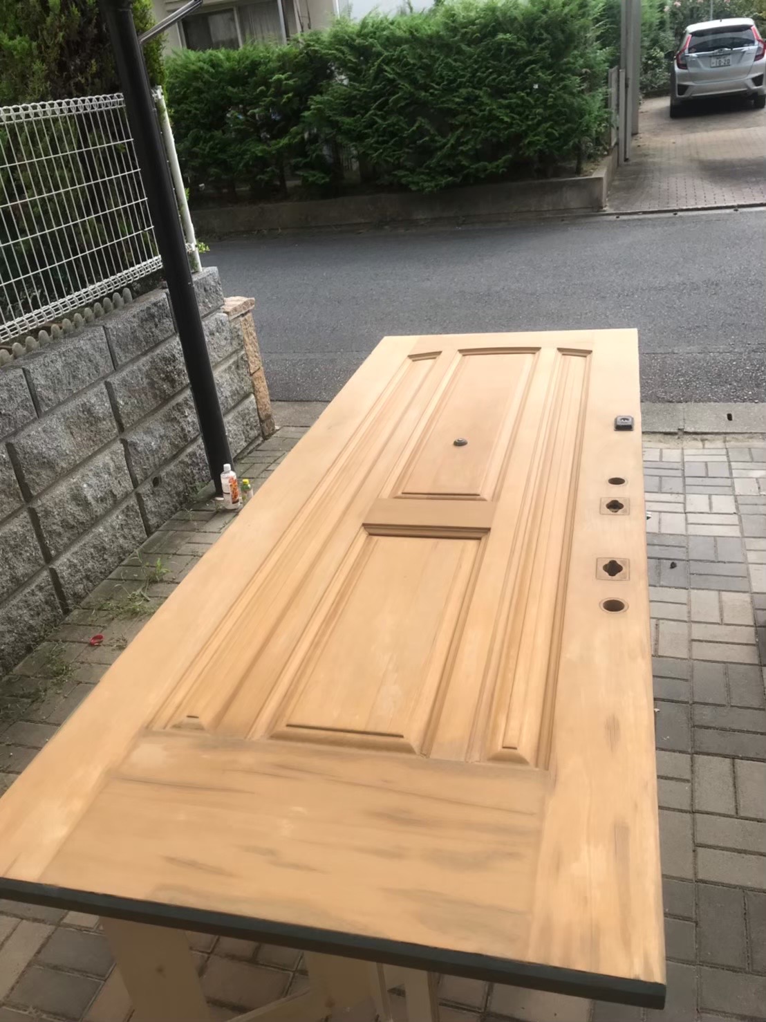 染み抜き・白木戻し完了