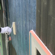 那珂川市 外壁下塗りと軒天塗装