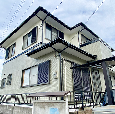 福岡県古賀市 Y様邸 外壁塗装・屋根塗装・光触媒コーティング：フジヤマ建装の施工事例写真