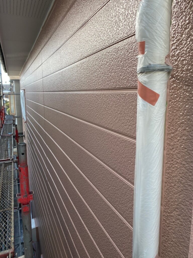 福岡県福岡市西区 外壁塗装 中塗り完了 写真16
