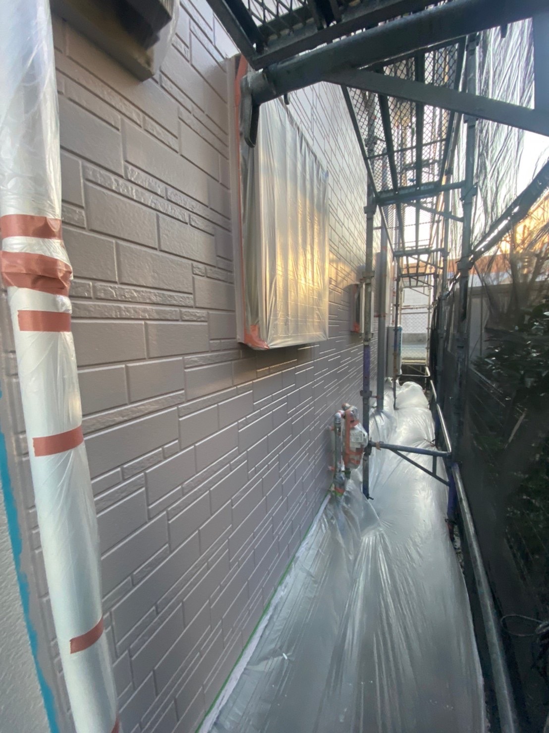 福岡県春日市 外壁塗装 上塗り完了 写真12