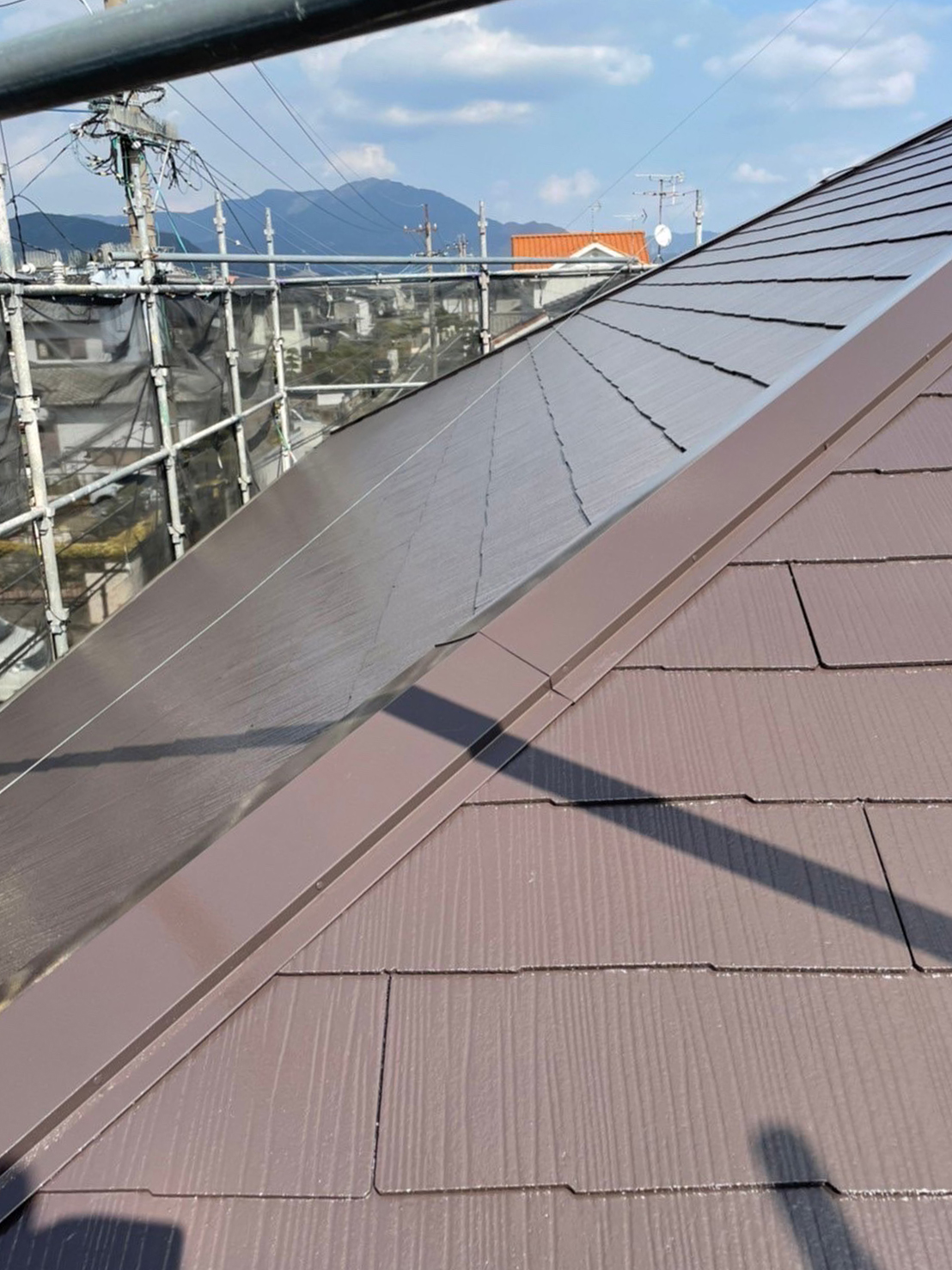 福岡県大野城市(No.35) 屋根塗装 上塗り完了 写真10
