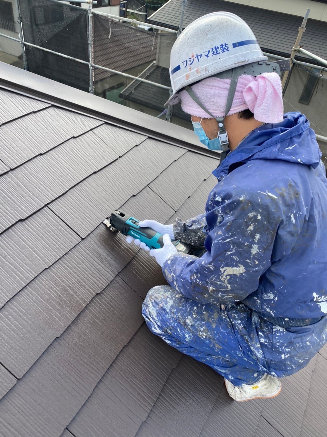 福岡県大野城市(No.35) 屋根塗装 縁切り 写真3