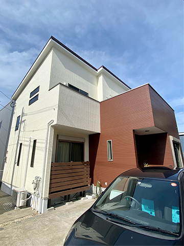 福岡県春日市 A様邸 外壁塗装・屋根塗装・光触媒コーティング 写真1：フジヤマ建装の施工事例