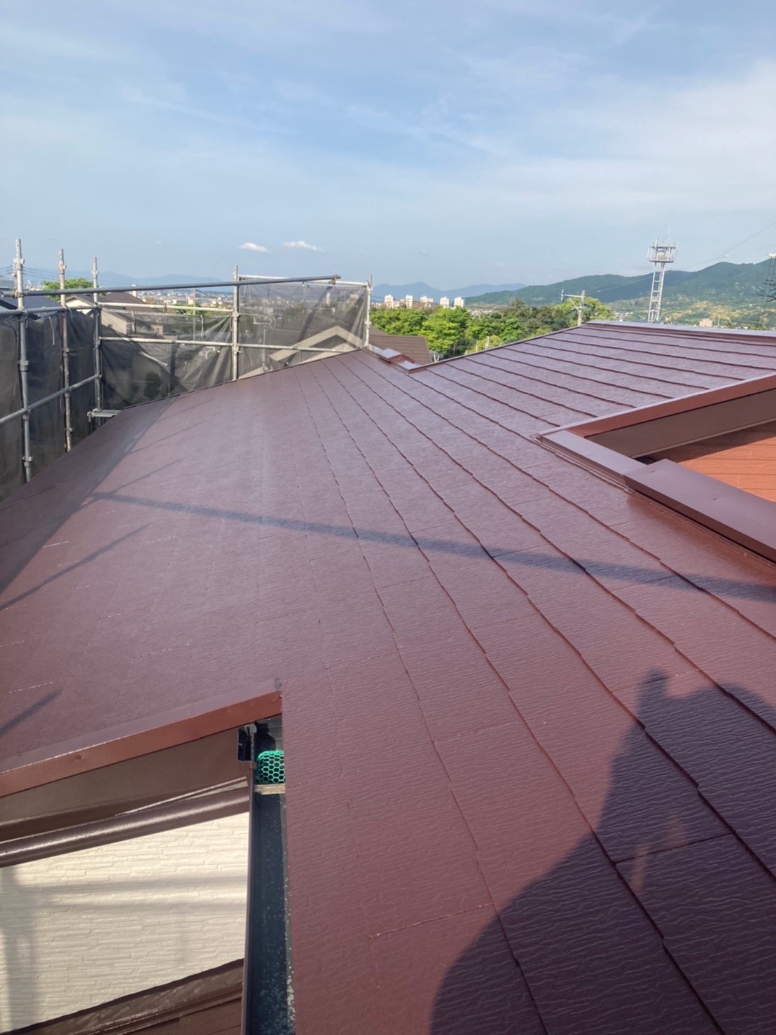 福岡県福岡市西区(No.38) 屋根塗装 上塗り完了 写真7