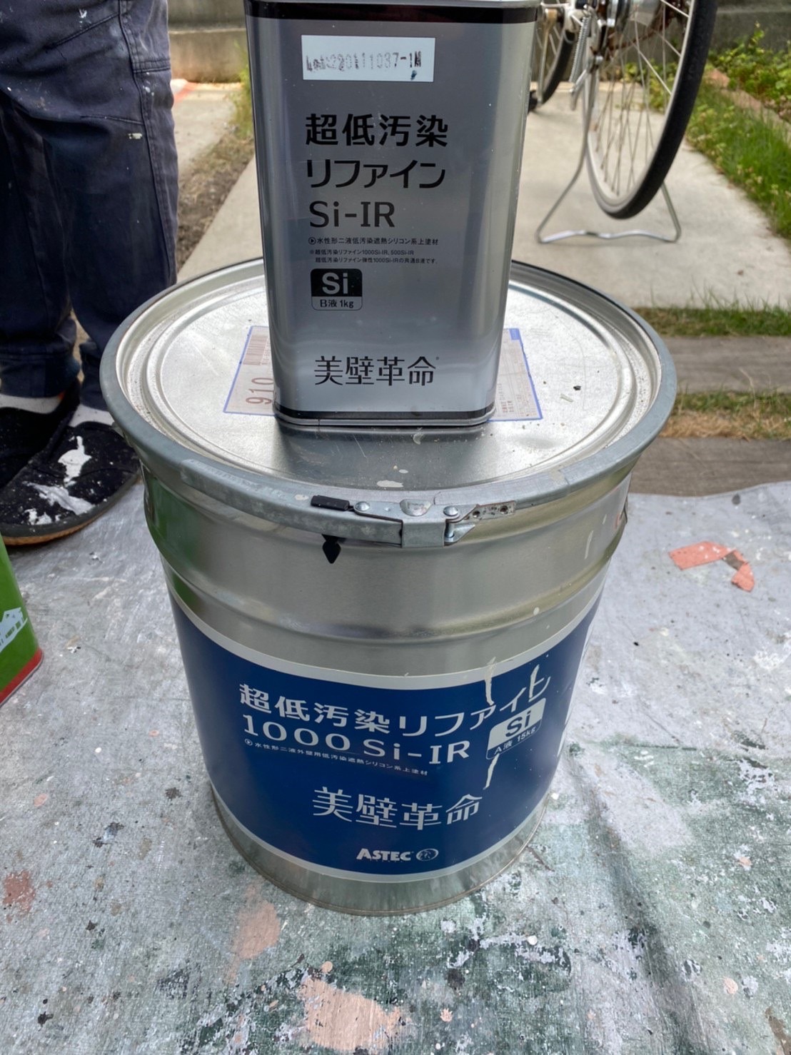 福岡県大野城市(No.40) 外壁アクセント塗装 超低汚染リファイン1000Si-IR 写真11