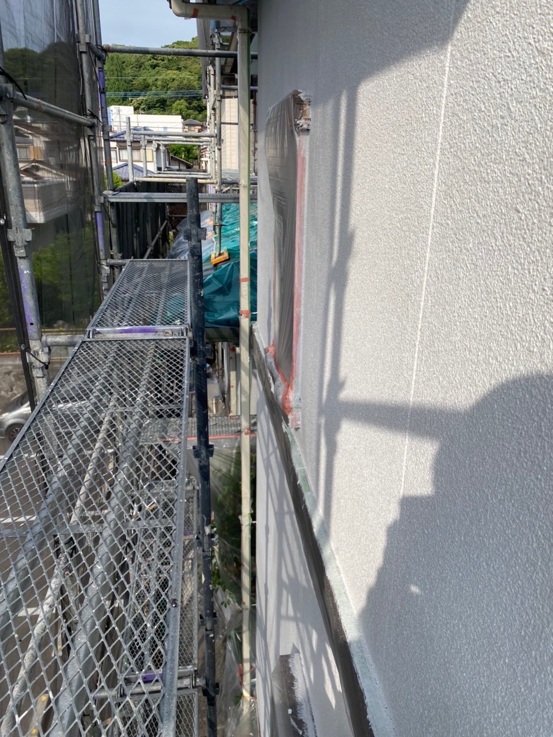 福岡県福岡市東区(No.43) 外壁塗装 下塗り完了 写真16