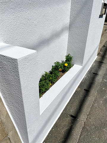 福岡県大野城市 S様邸 外構 塀塗装・光触媒コーティング 写真3：フジヤマ建装の施工事例