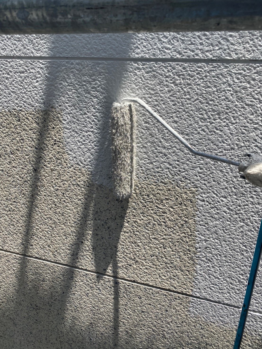 福岡県福岡市中央区 M様邸 外壁グラナート面・中塗り作業 写真14
