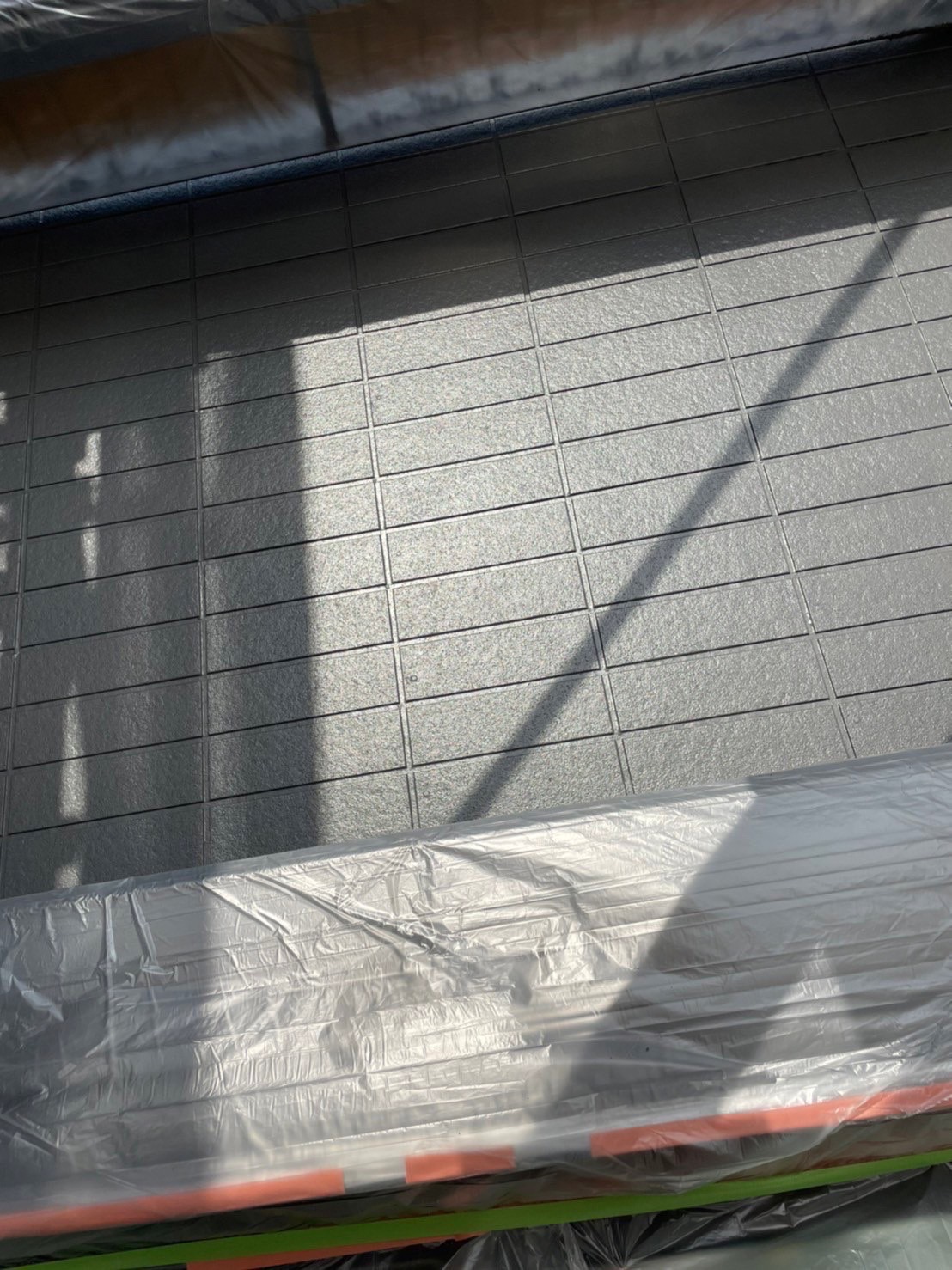 福岡県福岡市中央区 M様邸 外壁ダブルトーン面・中塗り完了 写真9