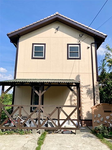 福岡県久留米市 S様邸 外壁塗装・光触媒コーティング 写真3：フジヤマ建装の施工事例