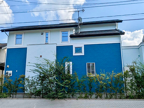 福岡県大野城市 Y様邸 外壁塗装・屋根塗装・光触媒コーティング 写真2：フジヤマ建装の施工事例