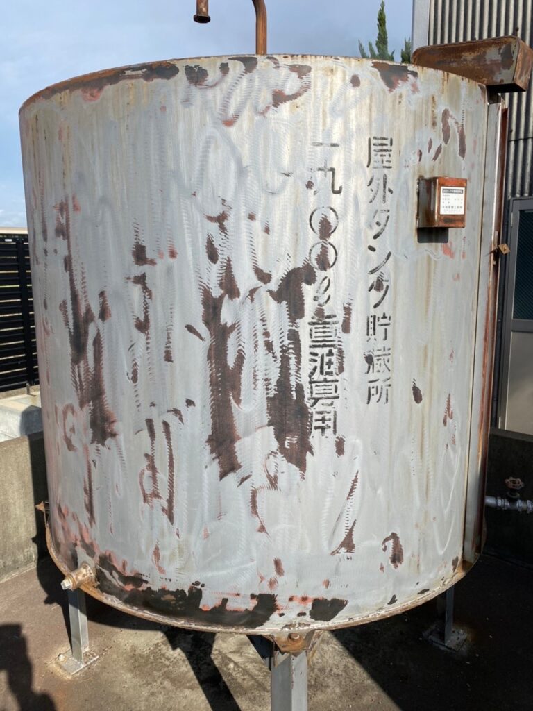 福岡県うきは市 工場・外部タンク 下地処理完了 写真7